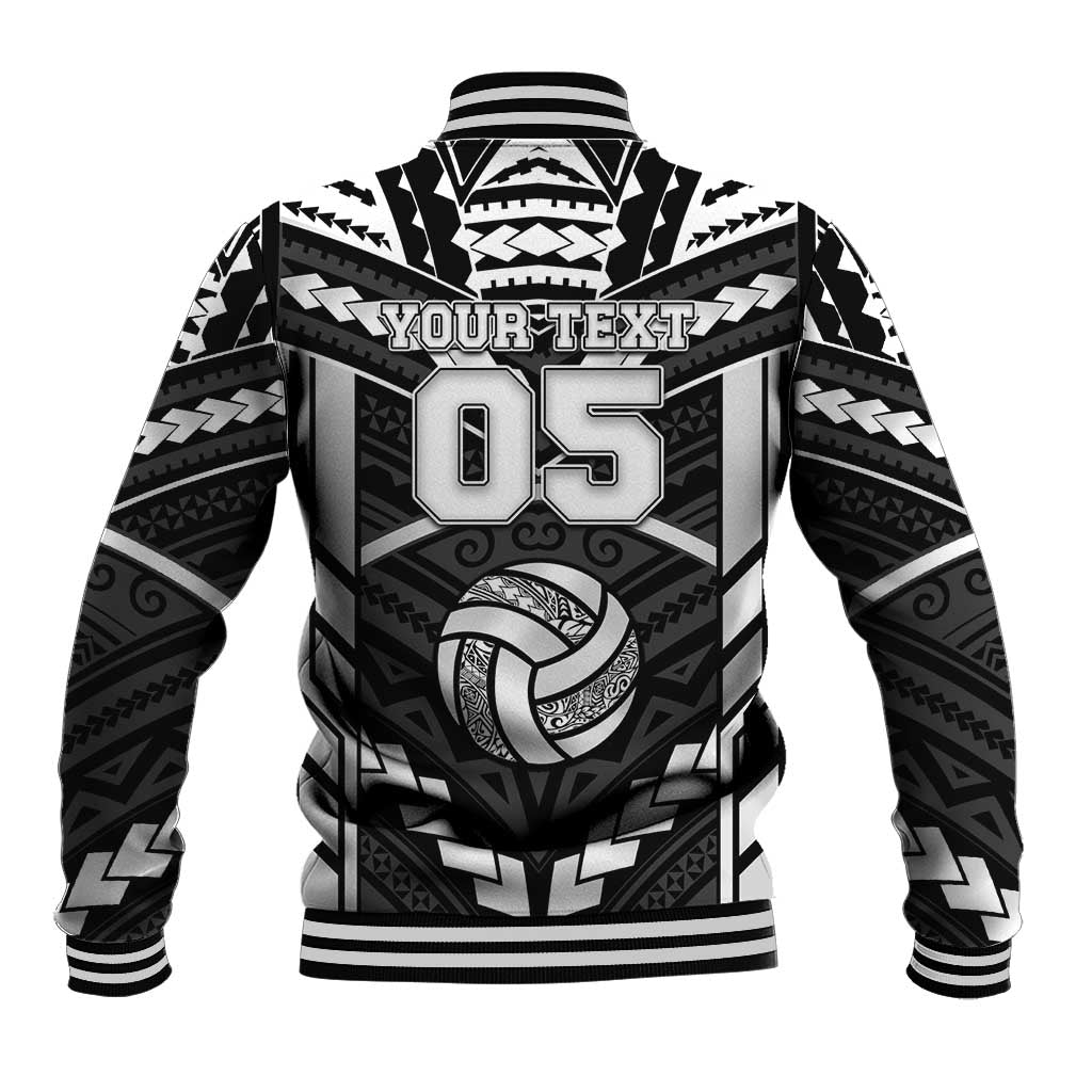 Custom Polynesia Beach Volleyball Baseball Jacket Polynesian Tribal Pattern - Polynesian Pride