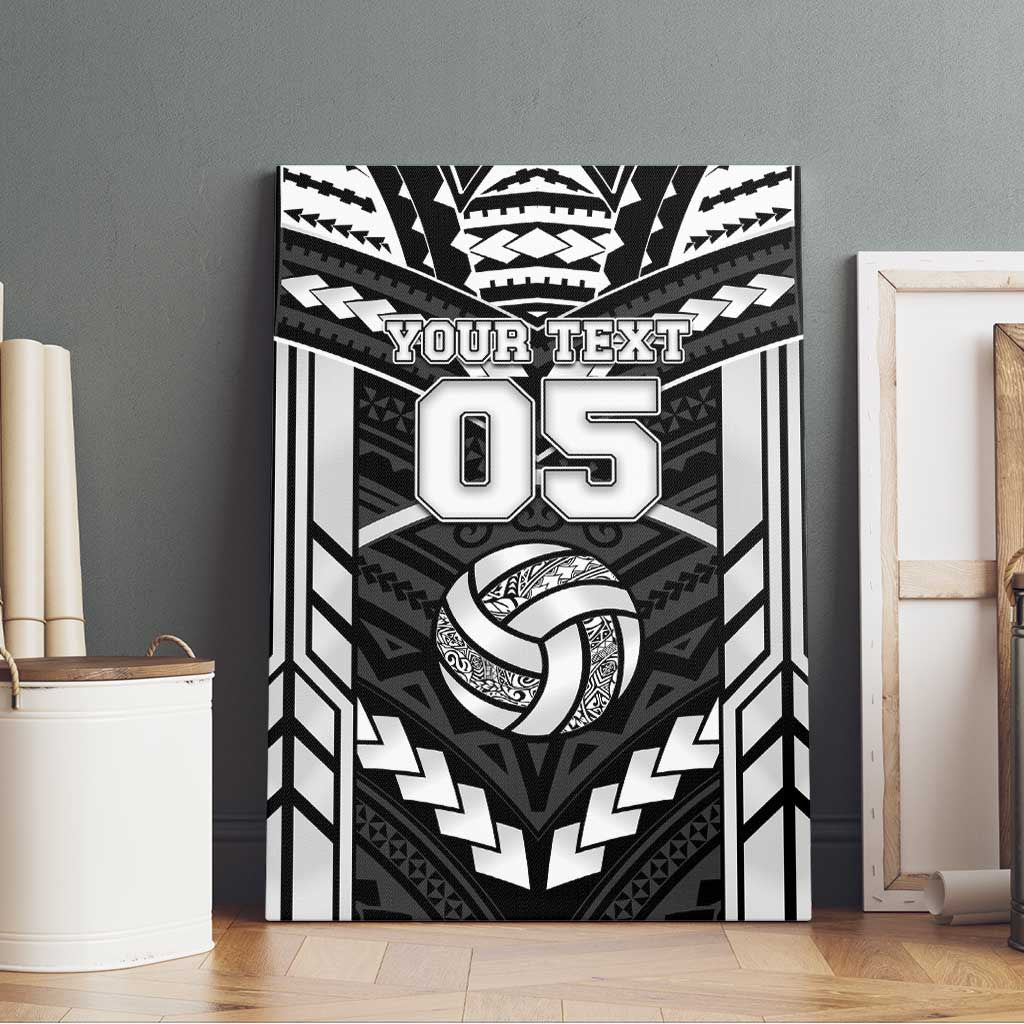 Custom Polynesia Beach Volleyball Canvas Wall Art Polynesian Tribal Pattern - Polynesian Pride