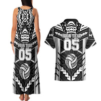 Custom Polynesia Beach Volleyball Couples Matching Tank Maxi Dress and Hawaiian Shirt Polynesian Tribal Pattern - Polynesian Pride