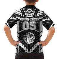 Custom Polynesia Beach Volleyball Family Matching Off Shoulder Maxi Dress and Hawaiian Shirt Polynesian Tribal Pattern - Polynesian Pride