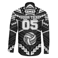Custom Polynesia Beach Volleyball Family Matching Off Shoulder Maxi Dress and Hawaiian Shirt Polynesian Tribal Pattern - Polynesian Pride