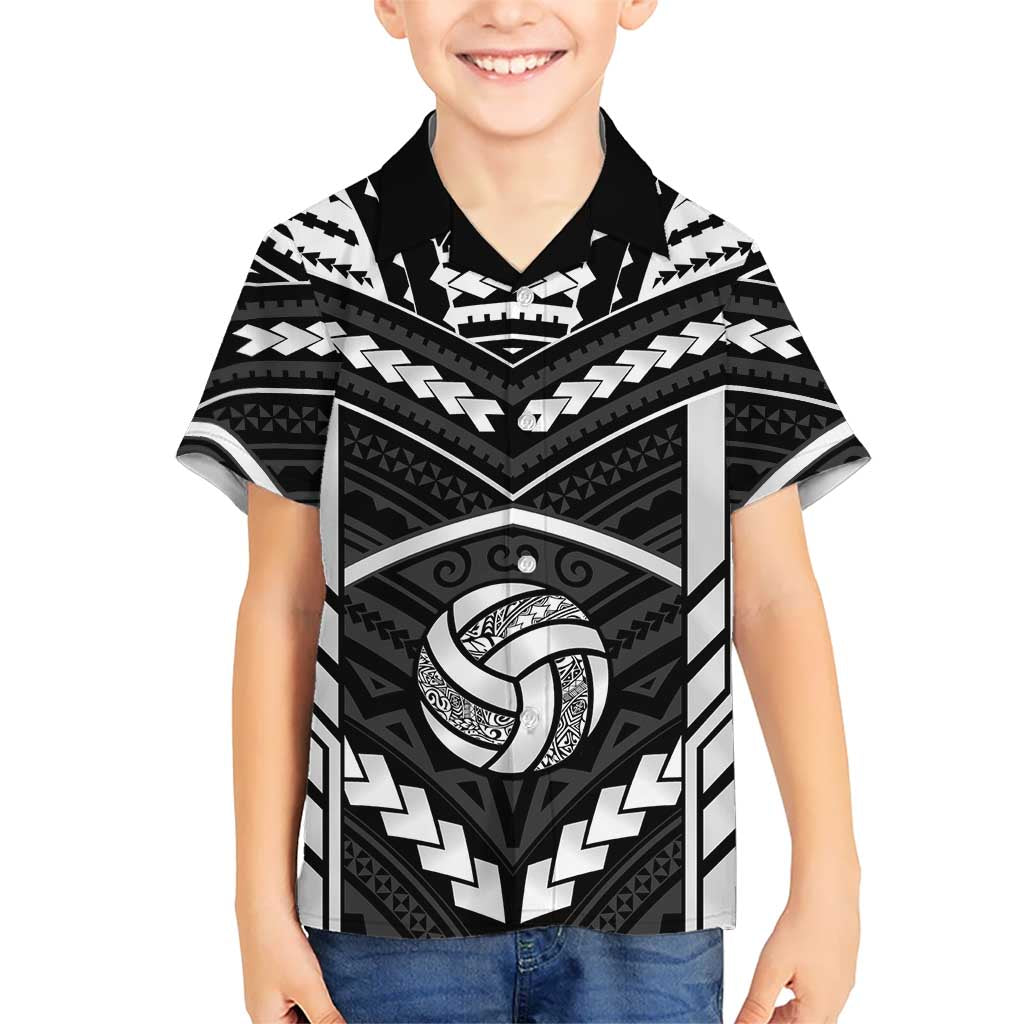Custom Polynesia Beach Volleyball Family Matching Off Shoulder Maxi Dress and Hawaiian Shirt Polynesian Tribal Pattern - Polynesian Pride