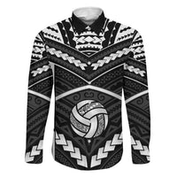 Custom Polynesia Beach Volleyball Family Matching Tank Maxi Dress and Hawaiian Shirt Polynesian Tribal Pattern - Polynesian Pride