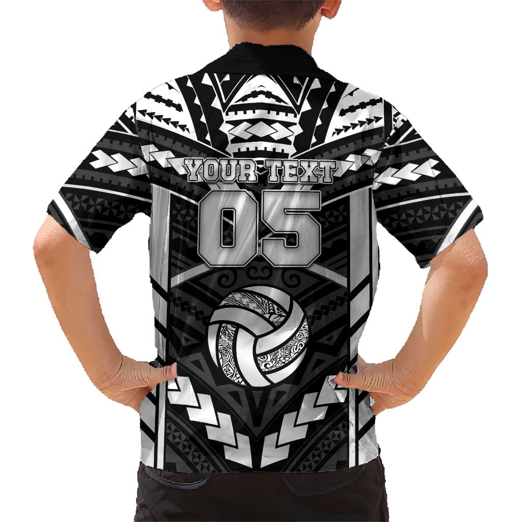Custom Polynesia Beach Volleyball Kid Hawaiian Shirt Polynesian Tribal Pattern - Polynesian Pride