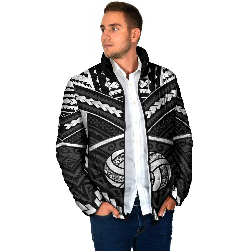 Custom Polynesia Beach Volleyball Padded Jacket Polynesian Tribal Pattern - Polynesian Pride