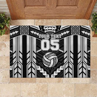 Custom Polynesia Beach Volleyball Rubber Doormat Polynesian Tribal Pattern - Polynesian Pride