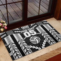 Custom Polynesia Beach Volleyball Rubber Doormat Polynesian Tribal Pattern - Polynesian Pride