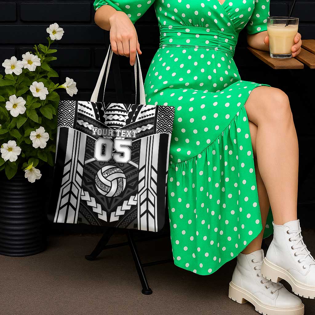 Custom Polynesia Beach Volleyball Tote Bag Polynesian Tribal Pattern - Polynesian Pride