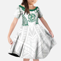 Custom Hawaii Volleyball Family Matching Off Shoulder Short Dress and Hawaiian Shirt Polynesian Pattern - Polynesian Pride