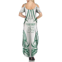 Custom Hawaii Volleyball Family Matching Summer Maxi Dress and Hawaiian Shirt Polynesian Pattern - Polynesian Pride
