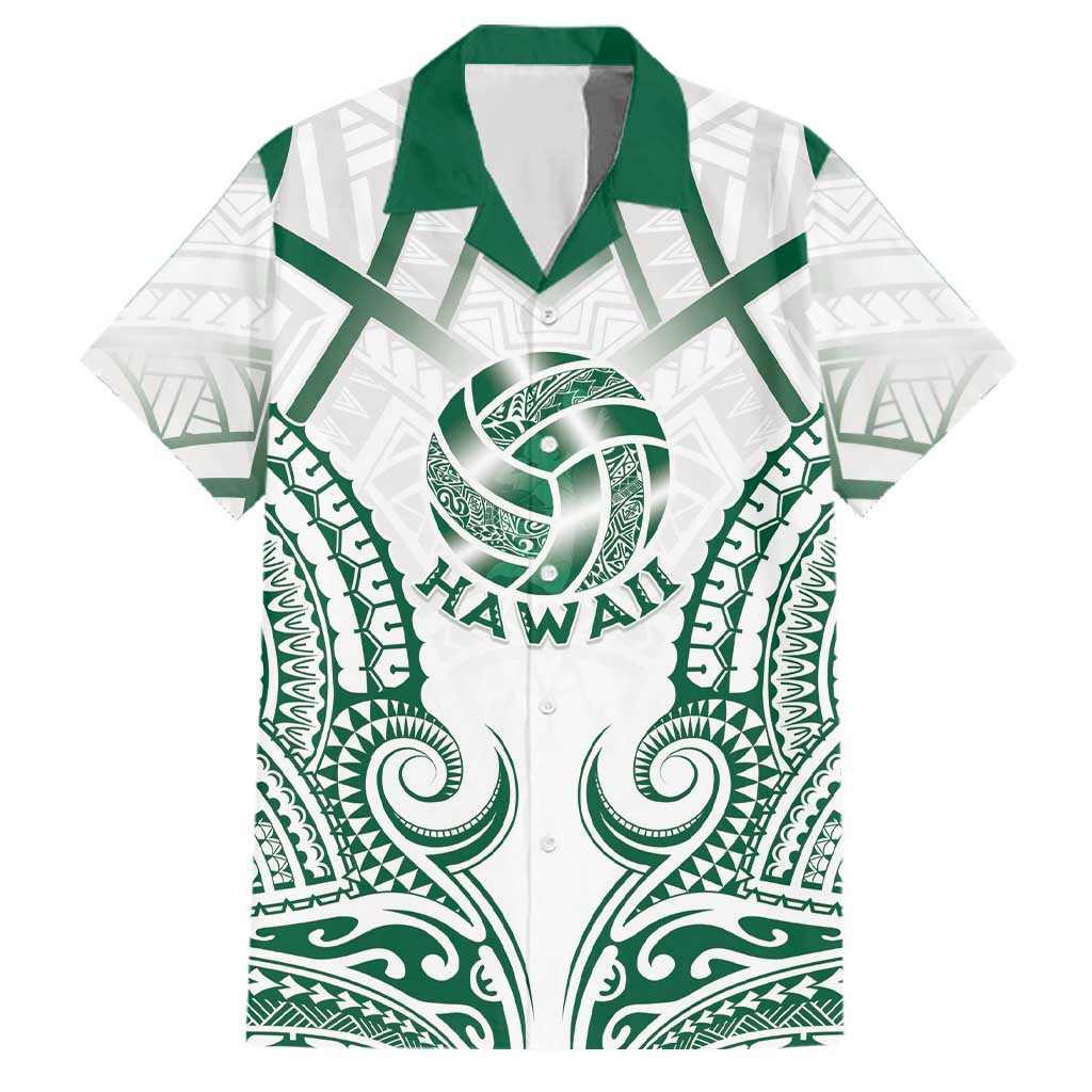 Custom Hawaii Volleyball Family Matching Tank Maxi Dress and Hawaiian Shirt Polynesian Pattern - Polynesian Pride