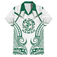 Custom Hawaii Volleyball Family Matching Tank Maxi Dress and Hawaiian Shirt Polynesian Pattern - Polynesian Pride