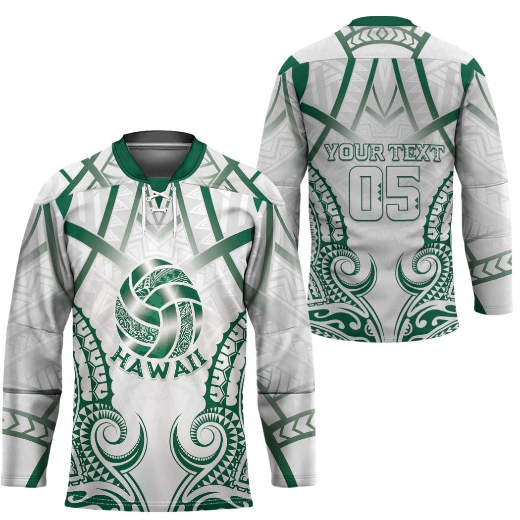 Custom Hawaii Volleyball Hockey Jersey Polynesian Pattern - Polynesian Pride