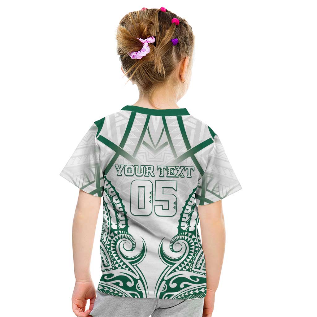 Custom Hawaii Volleyball Kid T Shirt Polynesian Pattern - Polynesian Pride