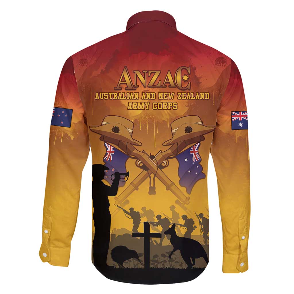 ANZAC Day Family Matching Tank Maxi Dress and Hawaiian Shirt Australia And New Zealand Slouch Hats LT05 - Polynesian Pride