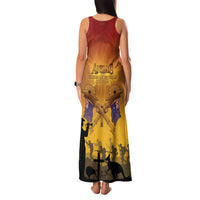 ANZAC Day Family Matching Tank Maxi Dress and Hawaiian Shirt Australia And New Zealand Slouch Hats LT05 - Polynesian Pride