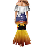 New Zealand And Australia ANZAC Last Post Family Matching Mermaid Dress and Hawaiian Shirt LT05 - Polynesian Pride