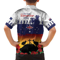 New Zealand And Australia ANZAC Last Post Family Matching Off Shoulder Maxi Dress and Hawaiian Shirt LT05 - Polynesian Pride