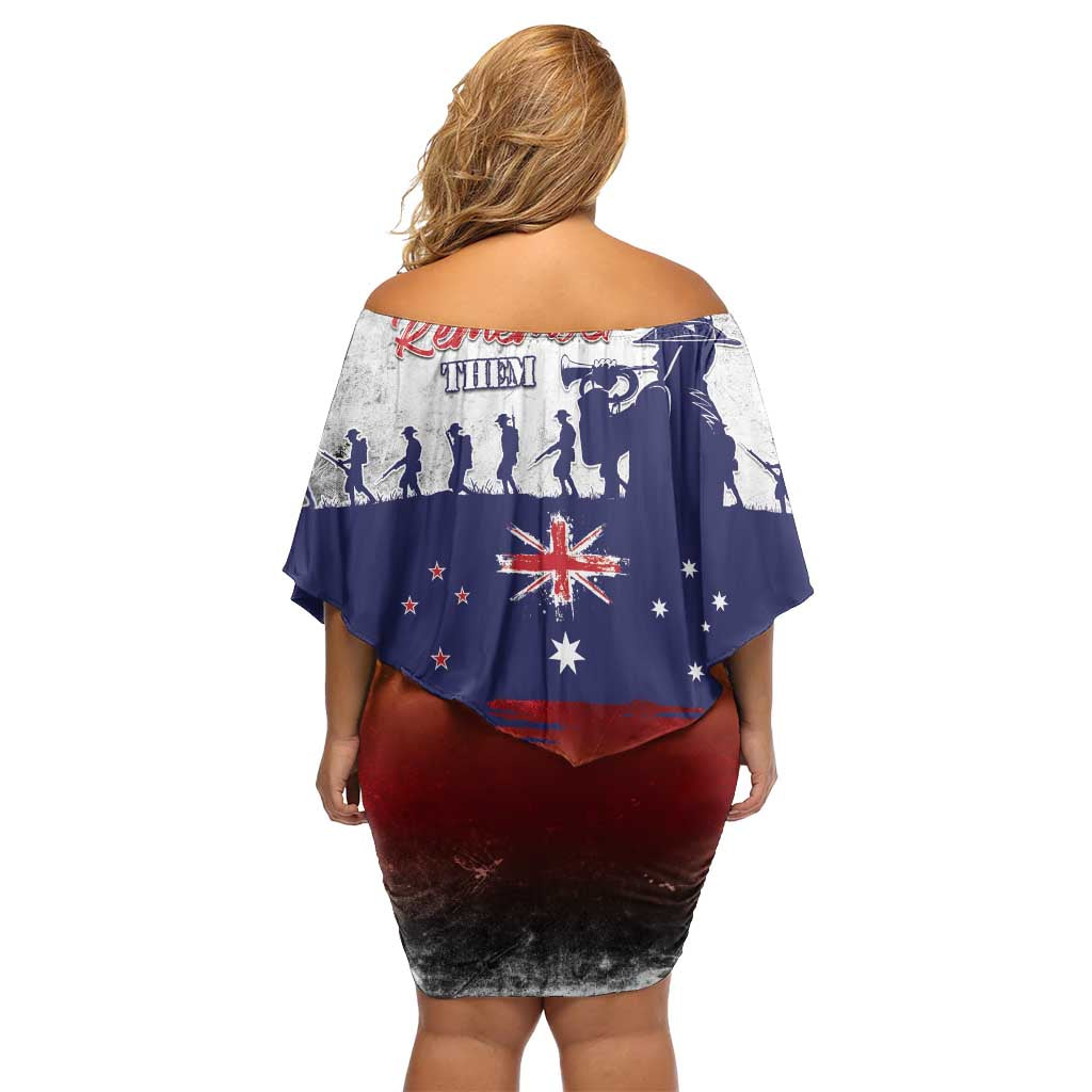New Zealand And Australia ANZAC Last Post Family Matching Off Shoulder Short Dress and Hawaiian Shirt LT05 - Polynesian Pride
