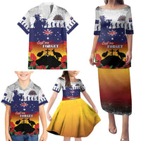 New Zealand And Australia ANZAC Last Post Family Matching Puletasi and Hawaiian Shirt LT05 - Polynesian Pride