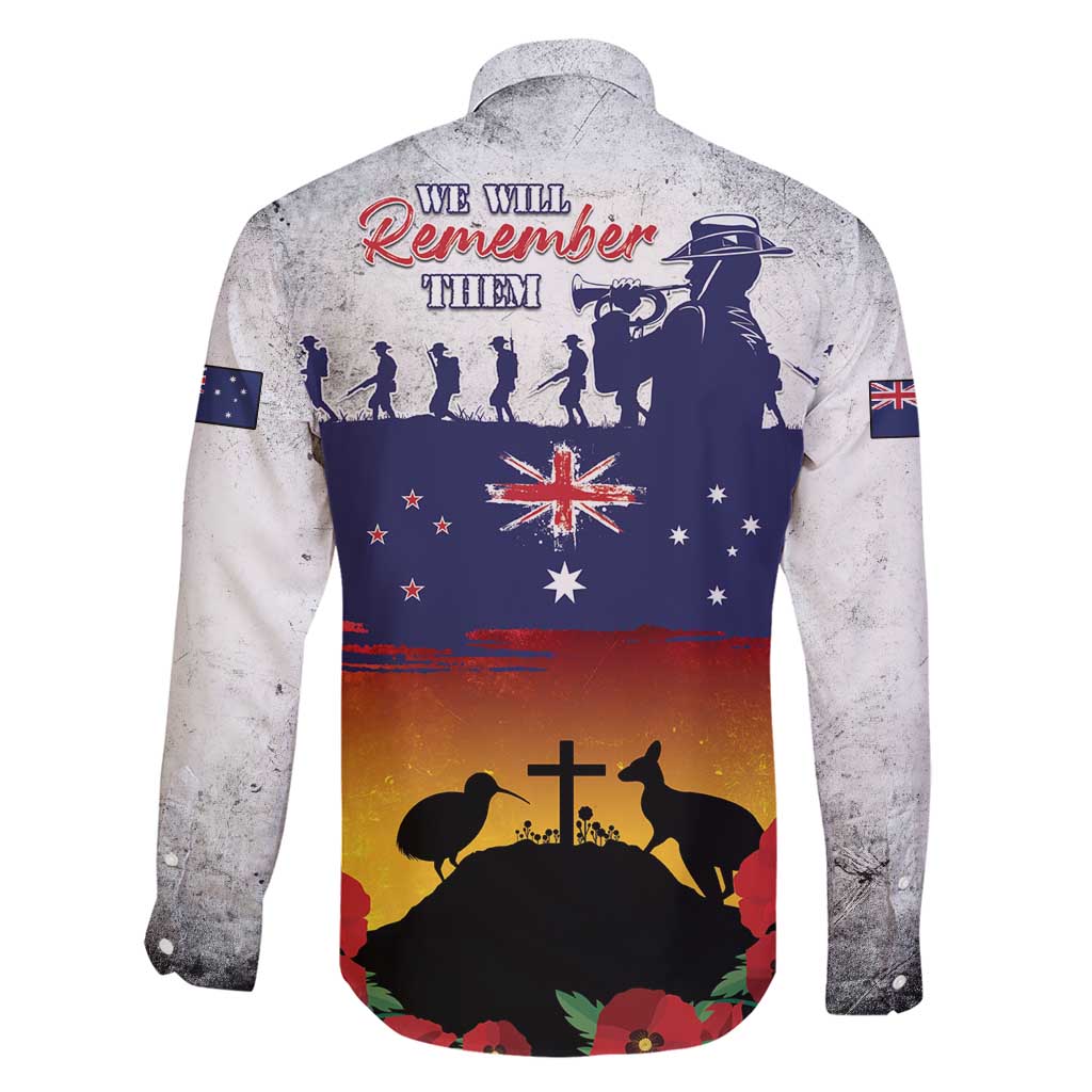 New Zealand And Australia ANZAC Last Post Family Matching Short Sleeve Bodycon Dress and Hawaiian Shirt LT05 - Polynesian Pride