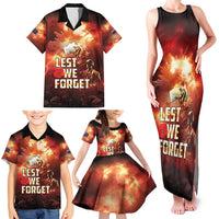 Honouring The ANZAC Spirit Family Matching Tank Maxi Dress and Hawaiian Shirt Gallipoli Lest We Forget LT05 - Polynesian Pride