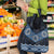 New Zealand Aotearoa Grocery Bag Blue Taniko Art Maori Pattern