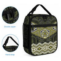 New Zealand Aotearoa Lunch Bag Yellow Taniko Art Maori Pattern LT05 - Polynesian Pride