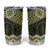 New Zealand Aotearoa Tumbler Cup Yellow Taniko Art Maori Pattern