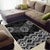 New Zealand Aotearoa Area Rug Black Taniko Art Maori Pattern