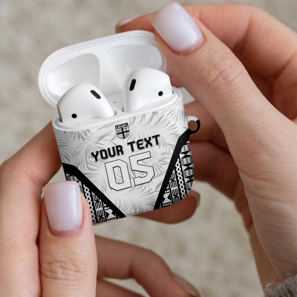 Custom Fiji 2026 Rugby AirPods Case Fijian Tapa Pattern