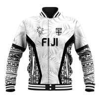 Custom Fiji 2026 Rugby Baseball Jacket Fijian Tapa Pattern