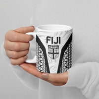 Custom Fiji 2026 Rugby Ceramic Mug Fijian Tapa Pattern
