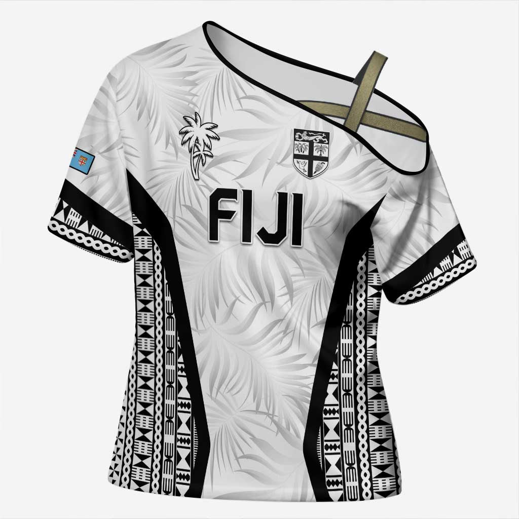 Custom Fiji 2026 Rugby Cross Shoulder Shirt Fijian Tapa Pattern