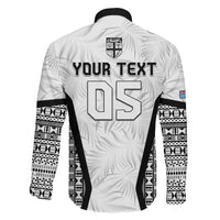 Custom Fiji 2026 Rugby Family Matching Off The Shoulder Long Sleeve Dress and Hawaiian Shirt Fijian Tapa Pattern LT05 - Polynesian Pride