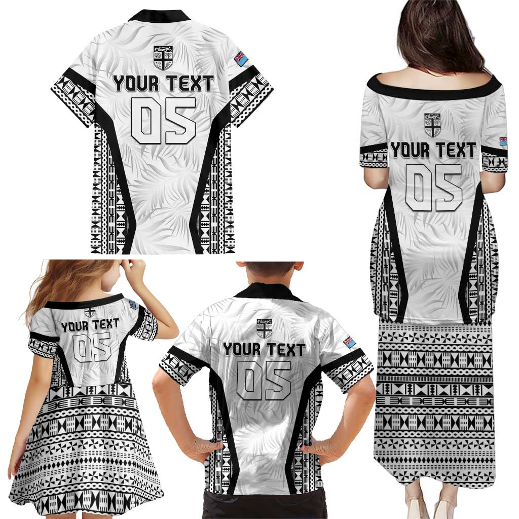 Custom Fiji 2026 Rugby Family Matching Puletasi and Hawaiian Shirt Fijian Tapa Pattern LT05 - Polynesian Pride