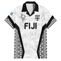 Custom Fiji 2026 Rugby Family Matching Tank Maxi Dress and Hawaiian Shirt Fijian Tapa Pattern LT05 Dad's Shirt - Short Sleeve White - Polynesian Pride