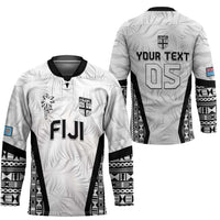 Custom Fiji 2026 Rugby Hockey Jersey Fijian Tapa Pattern