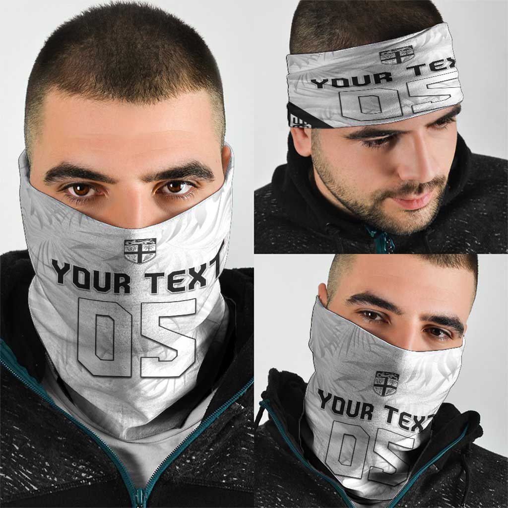 Custom Fiji 2026 Rugby Neck Gaiter Fijian Tapa Pattern