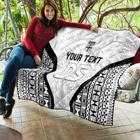 Custom Fiji 2026 Rugby Quilt Fijian Tapa Pattern