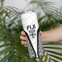 Custom Fiji 2026 Rugby Skinny Tumbler Fijian Tapa Pattern