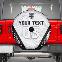 Custom Fiji 2026 Rugby Spare Tire Cover Fijian Tapa Pattern