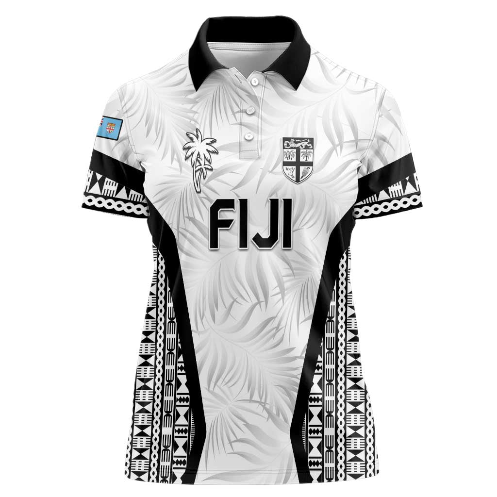 Custom Fiji 2026 Rugby Women Polo Shirt Fijian Tapa Pattern