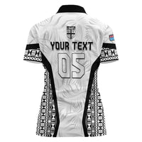 Custom Fiji 2026 Rugby Women Polo Shirt Fijian Tapa Pattern