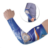 Personalised Marshall Islands Remembrance Day Arm Sleeves We Will Always Remember