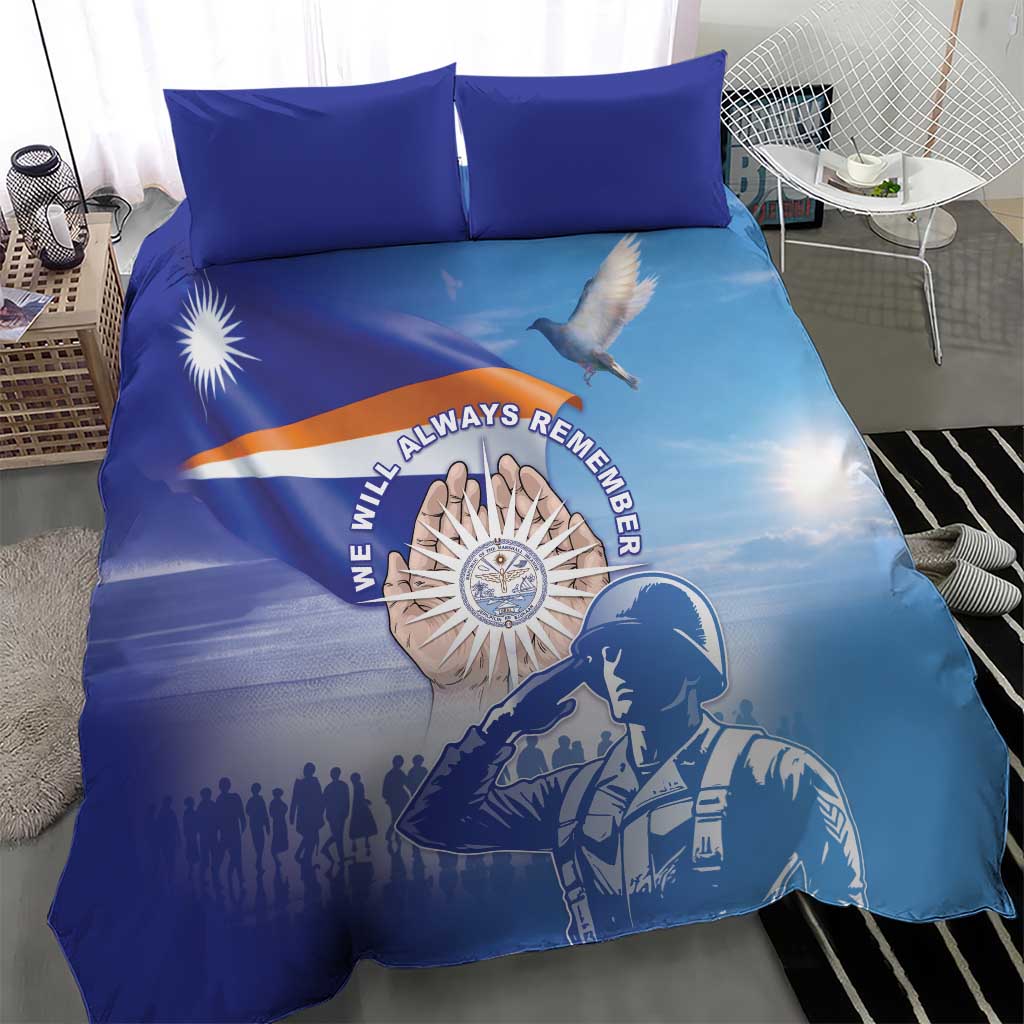 Marshall Islands Remembrance Day Bedding Set We Will Always Remember