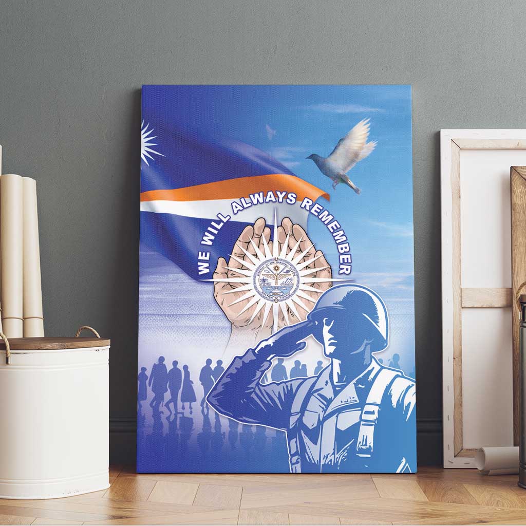 Marshall Islands Remembrance Day Canvas Wall Art We Will Always Remember