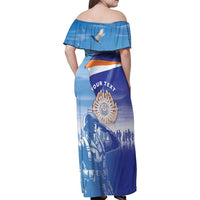 Personalised Marshall Islands Remembrance Day Family Matching Off Shoulder Maxi Dress and Hawaiian Shirt We Will Always Remember