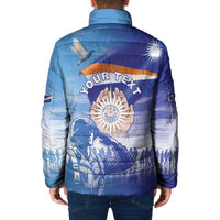 Personalised Marshall Islands Remembrance Day Padded Jacket We Will Always Remember