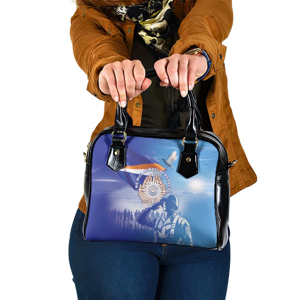 Marshall Islands Remembrance Day Shoulder Handbag We Will Always Remember